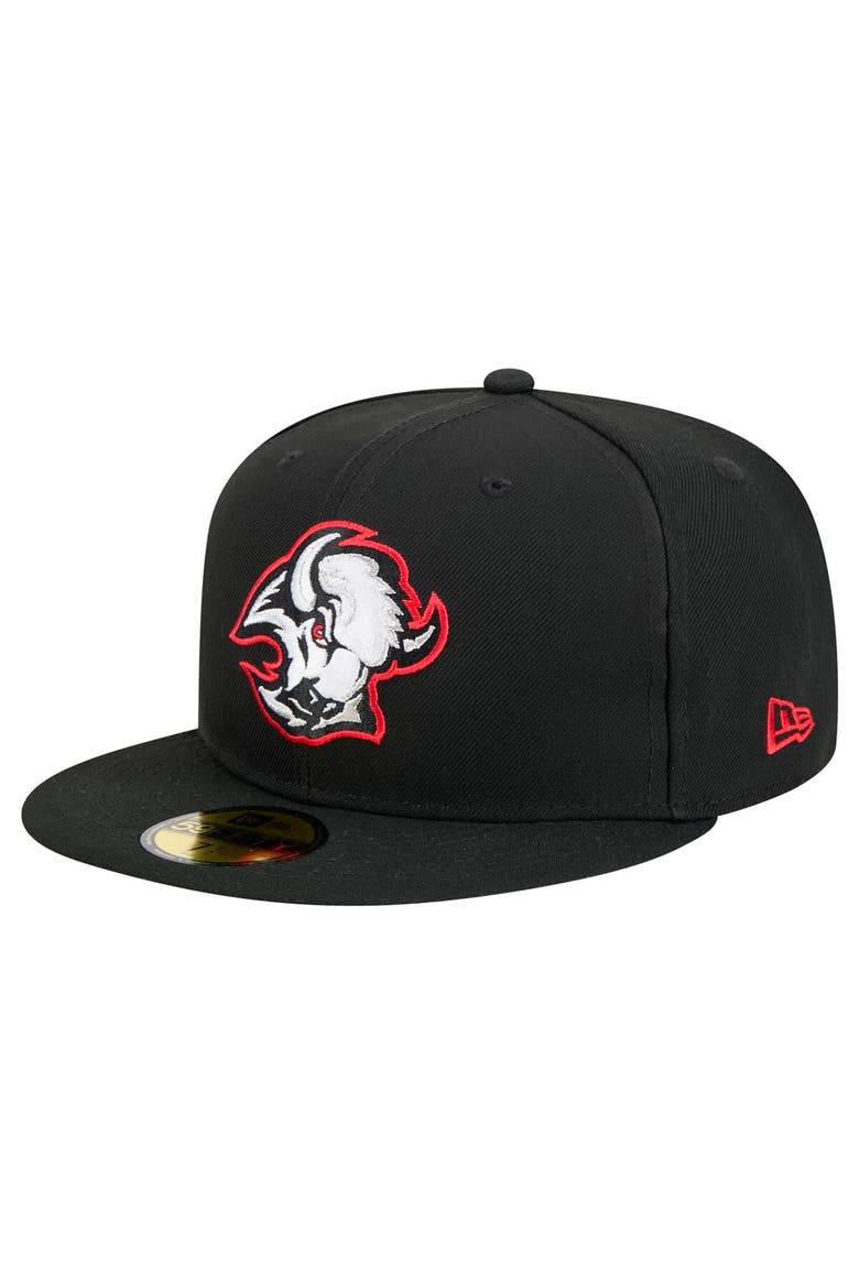 Men's New Era Black Buffalo Sabres Core 59FIFTY Fitted Hat, Main, color, Black