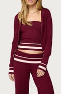 EDIKTED Kaliya Zip-Up Knit Hoodie