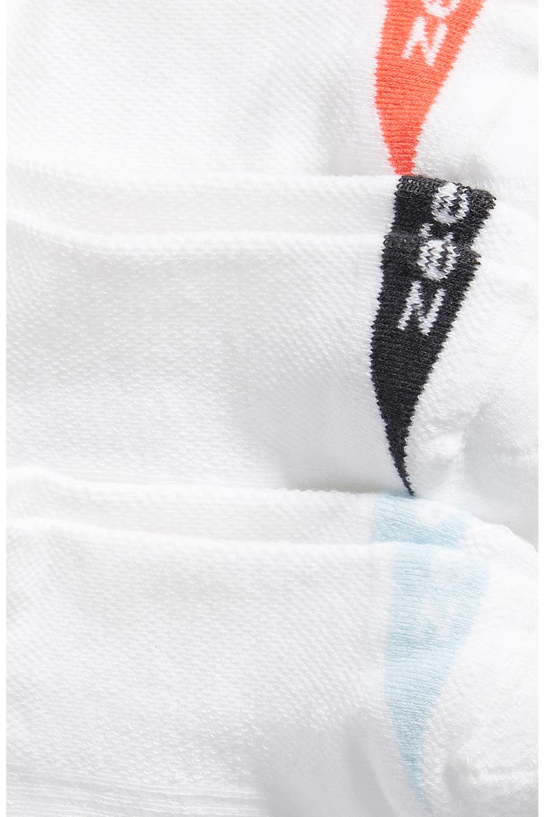 3-Pack Running Socks, Alternate, color, WHITE MULTI