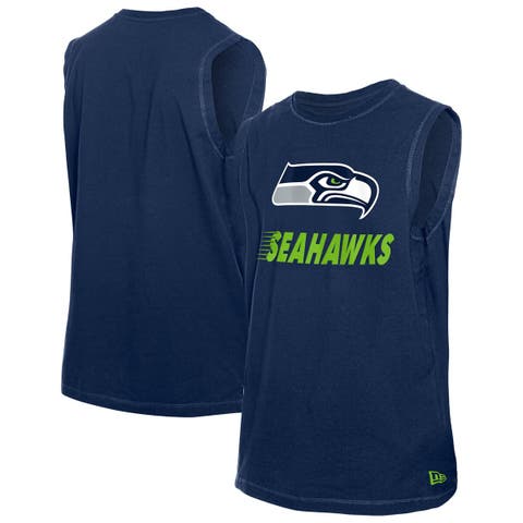 Men's New Era  College Navy Seattle Seahawks Leisure Collection Tank Top
