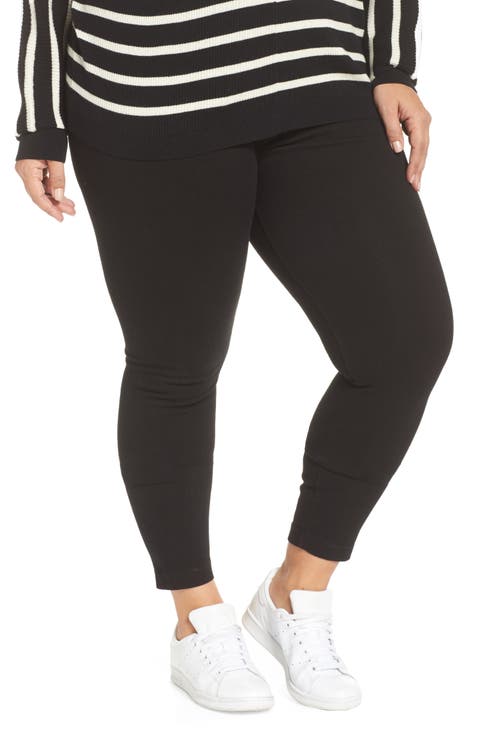 'Lyssentials High Rise Stretch Denim Leggings (Plus)