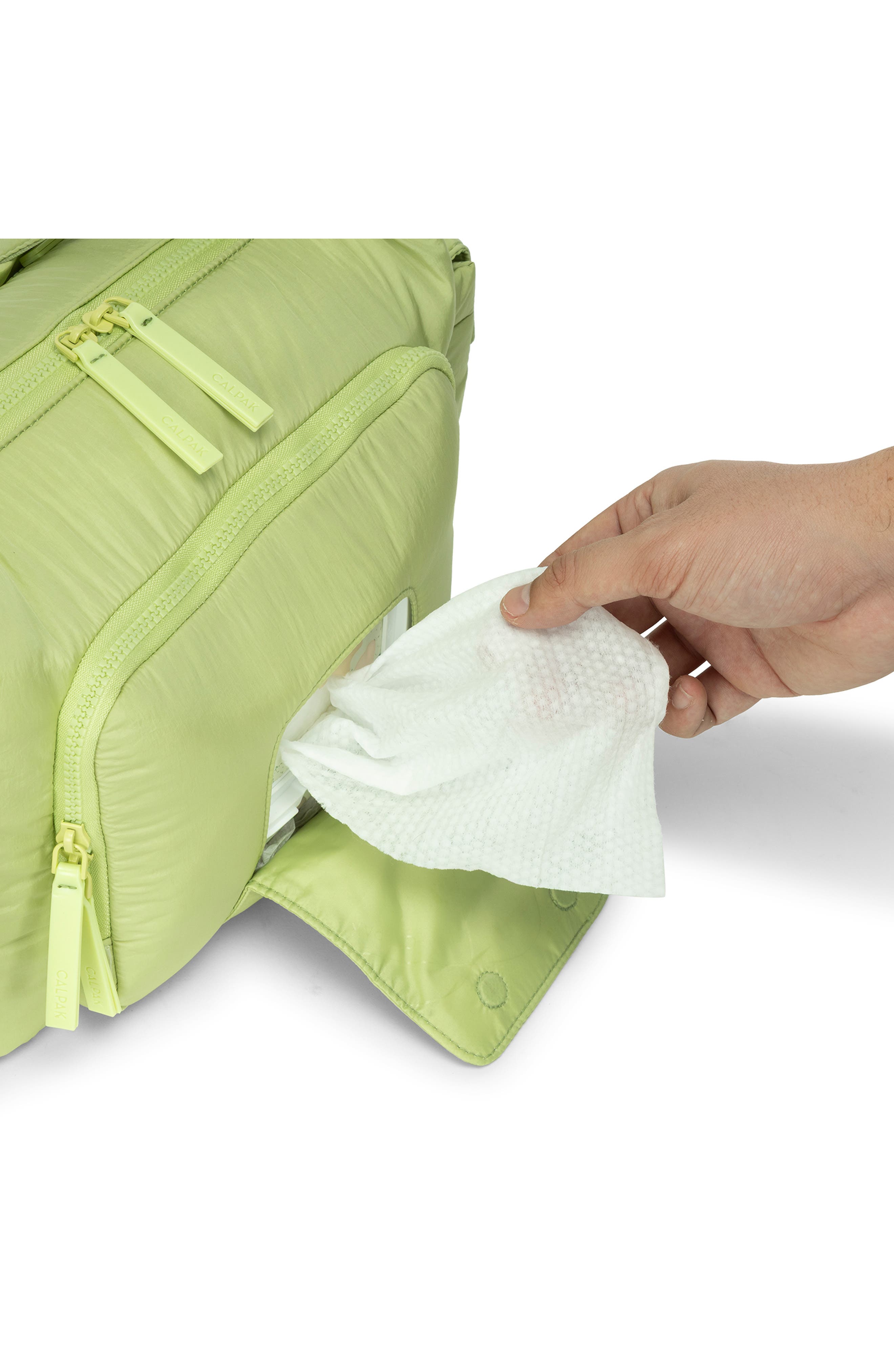 CALPAK Diaper Crossbody Bag, Alternate, color, Lime