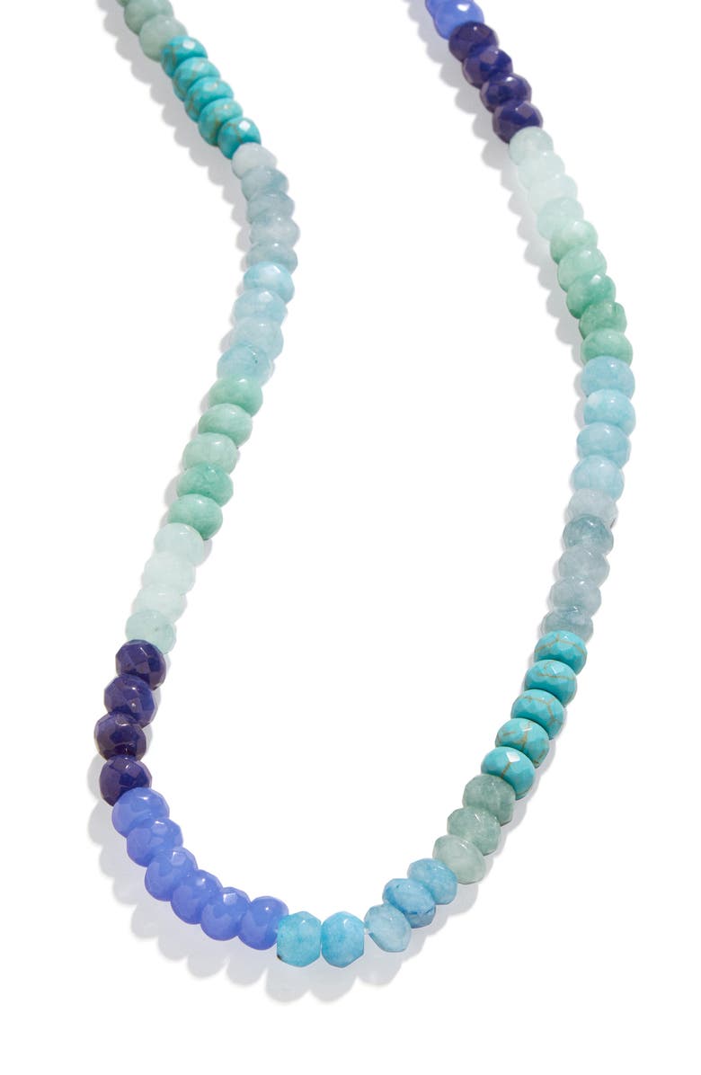 BaubleBar Semiprecious Beaded Necklace, Alternate, color,