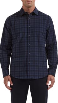 Bugatchi Axel Shaped Fit Long Sleeve Button Up Shirt