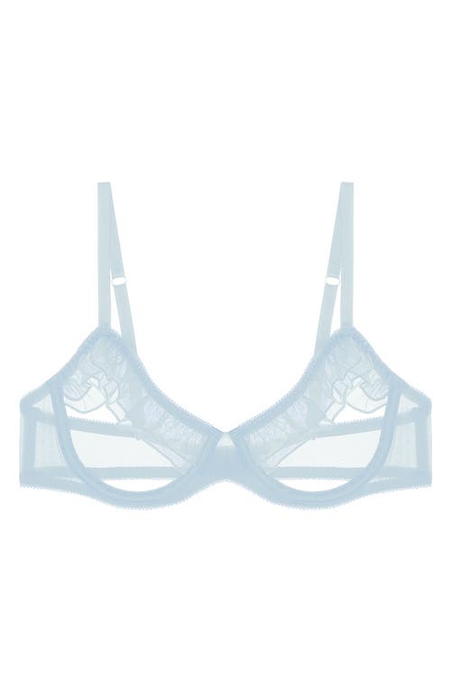JOURNELLE Odette Open Cup Underwire Bra in Sky at Nordstrom, Size X-Small
