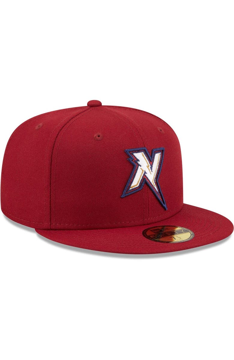 New Era Men's New Era Red Northwest Arkansas Naturals Authentic Collection 59FIFTY Fitted Hat, Alternate, color,