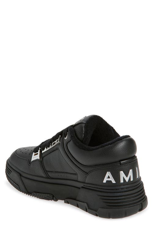 Amiri Black Sneakers With Logo Patch On The Side And Logo Lettering On The Rear In Leather Man