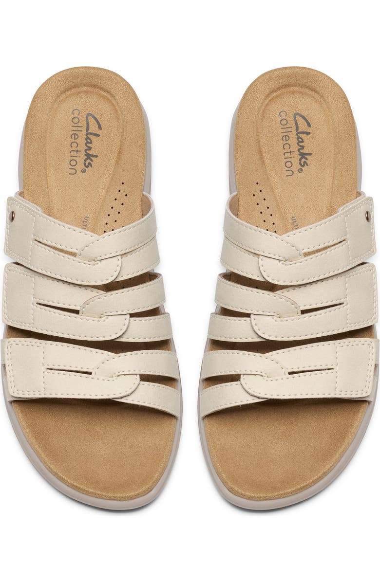 Clarks<sup>®</sup> Maelynn Abby Sandal - Wide Width Available, Alternate, color, Cream Leather
