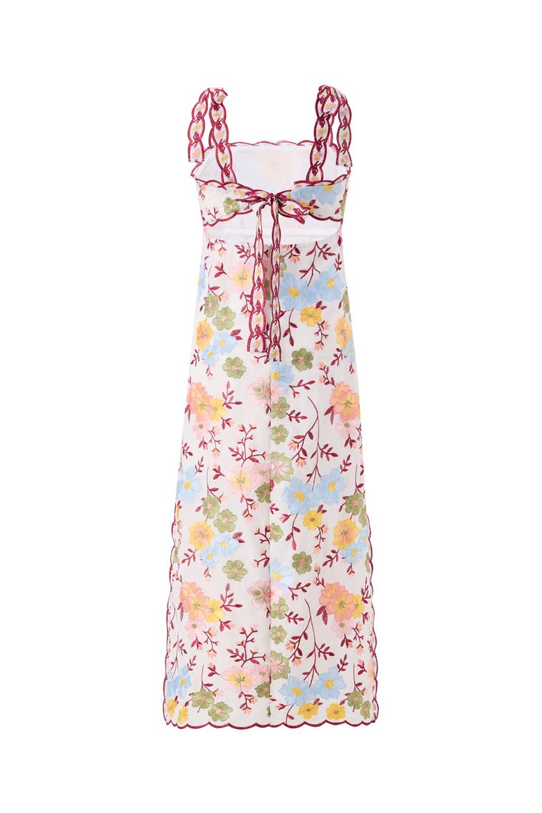 Penelope Cotton Embroidered Maxi Dress, Alternate, color, Floral