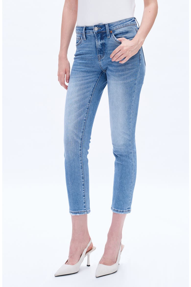Mid Rise Ankle Slim Jeans, Alternate, color, FAIRY BLUE