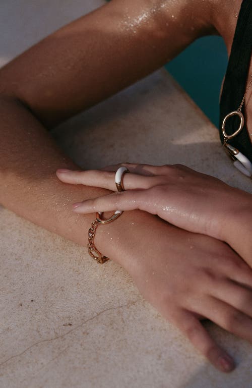 Rc Retro Chic Time Ripples Ring In Gold