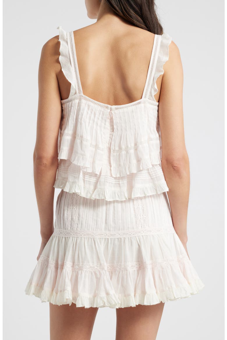 Novalee Ruffle Cotton Dobby Top, Alternate, color, TEA ROSE PINK