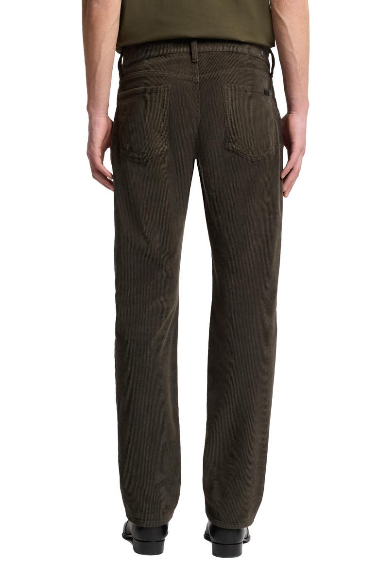 7 For All Mankind The Straight Leg Corduroy Pants, Alternate, color, Corduroy Dark O