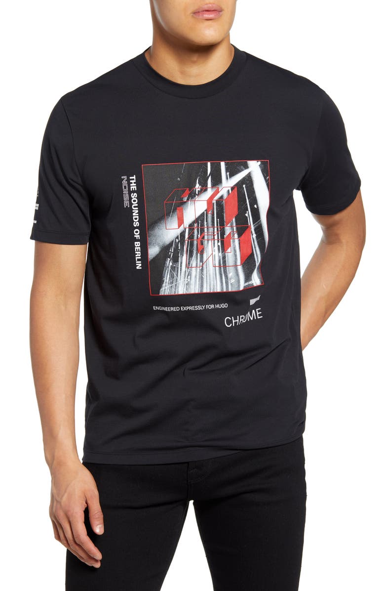 HUGO Dweet Graphic Tee, Main, color, 