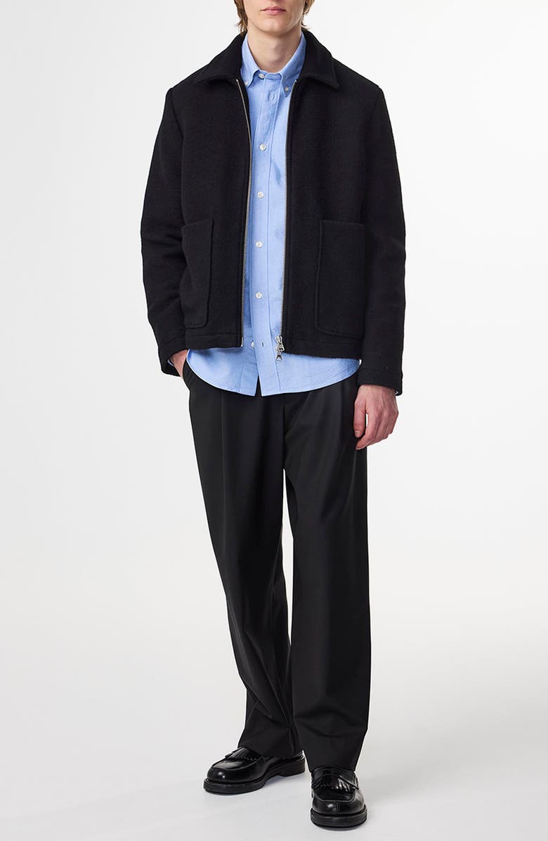 NN07 Gael 8267 Wool Blend Shirt Jacket, Alternate, color, Black