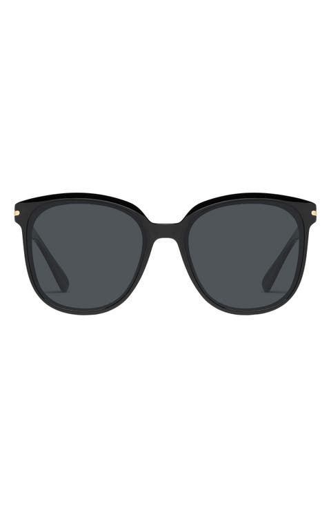 Rent Free 55mm Polarized Round Sunglasses