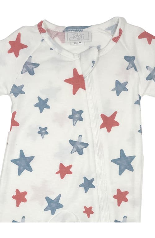 Toby Stars Footie, Cap & Rattle Set In Washed Indigo
