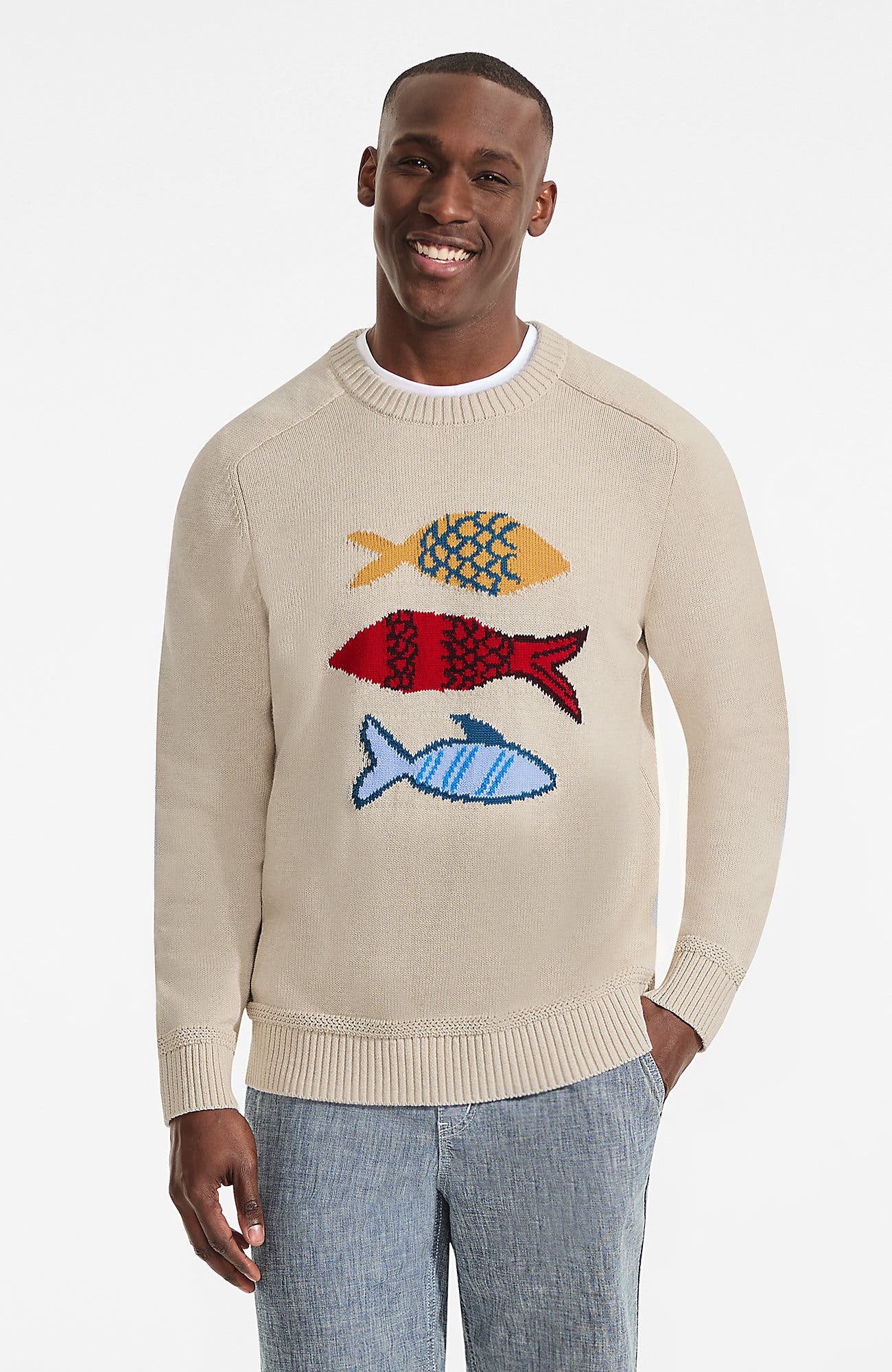 Classic Cotton Drifter Signal Flags Crew Neck Sweater (Men