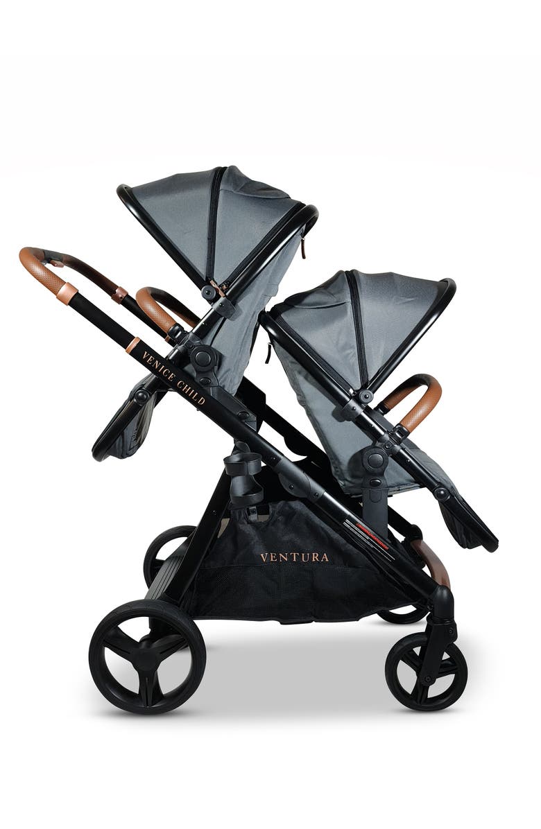 Venice Child Ventura Stroller & Second Stroller Seat, Alternate, color, Shadow Gray