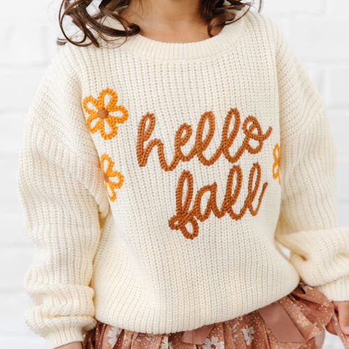 Sweet Wink Hello Fall Knit Sweater In Neutral