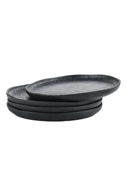 Stone Lain Tom Stoneware 4-piece Salad Plate Set In Multi