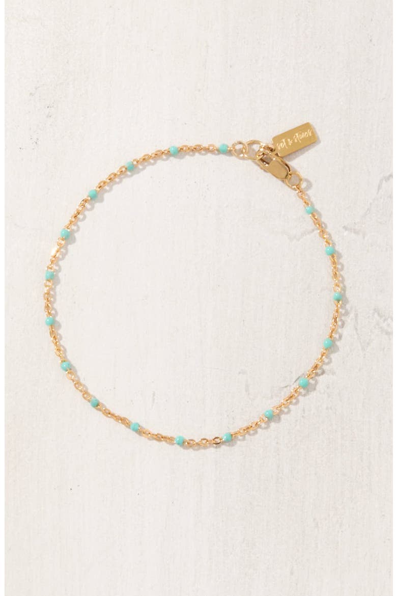 Kaz Bracelet, Alternate, color, GOLD/ TURQUOISE