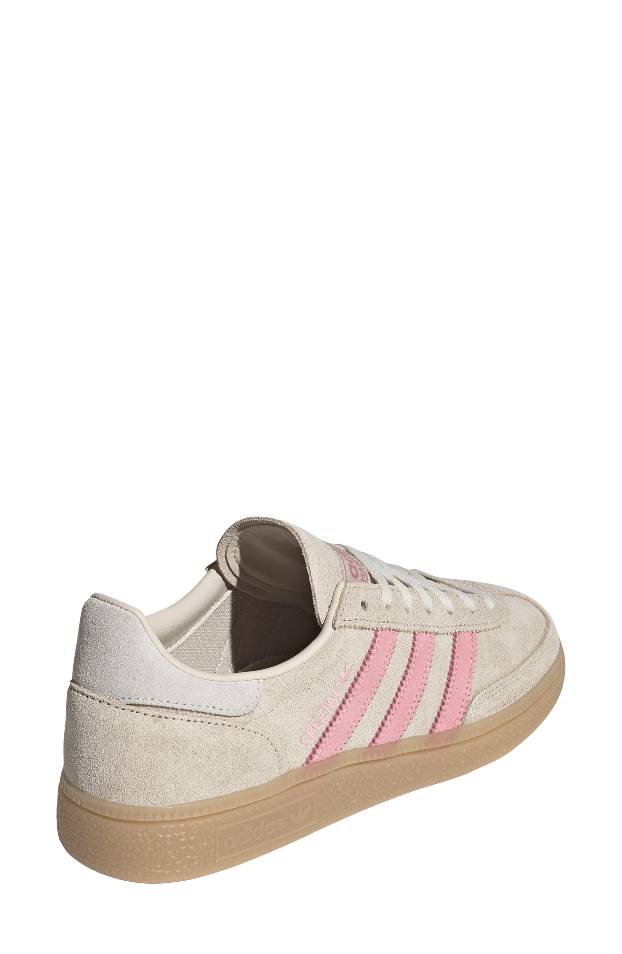 Handball Spezial Sneaker, Alternate, color, CRYSTAL LINEN/ PINK/ WHITE