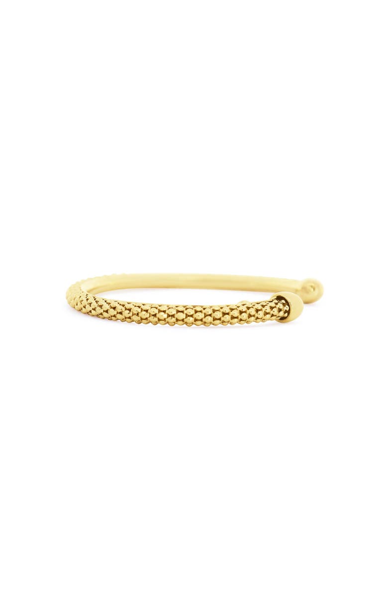 The Lovery Fine Jewelry Woven Cuff Bangle, Alternate, color, Gold-Plated Sterling Silver
