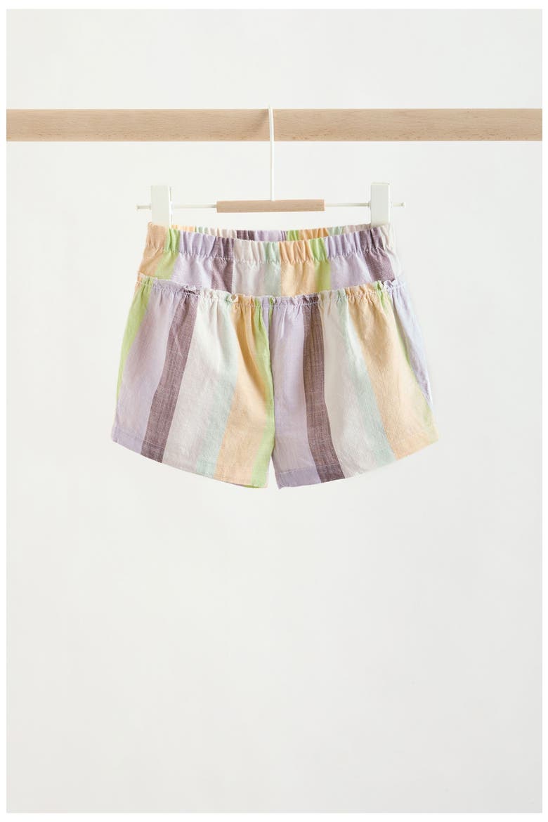 Stripe Frill Top & Shorts Set, Alternate, color, MULTI