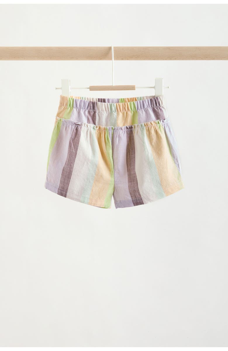 NEXT Stripe Frill Top & Shorts Set, Alternate, color, Multi