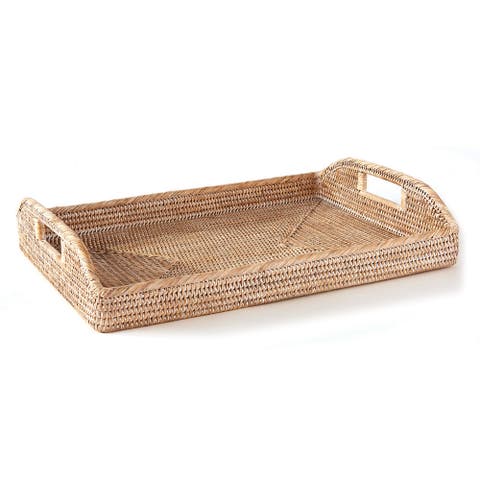 Burma Rattan Morning Tray 20"