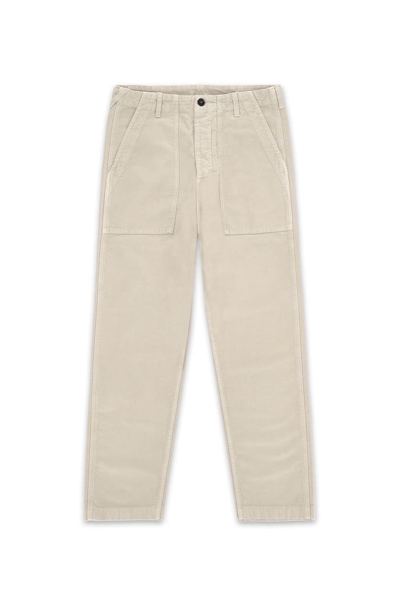Newfatigue Moleskin Fatigue Trousers, Main, color, Cream