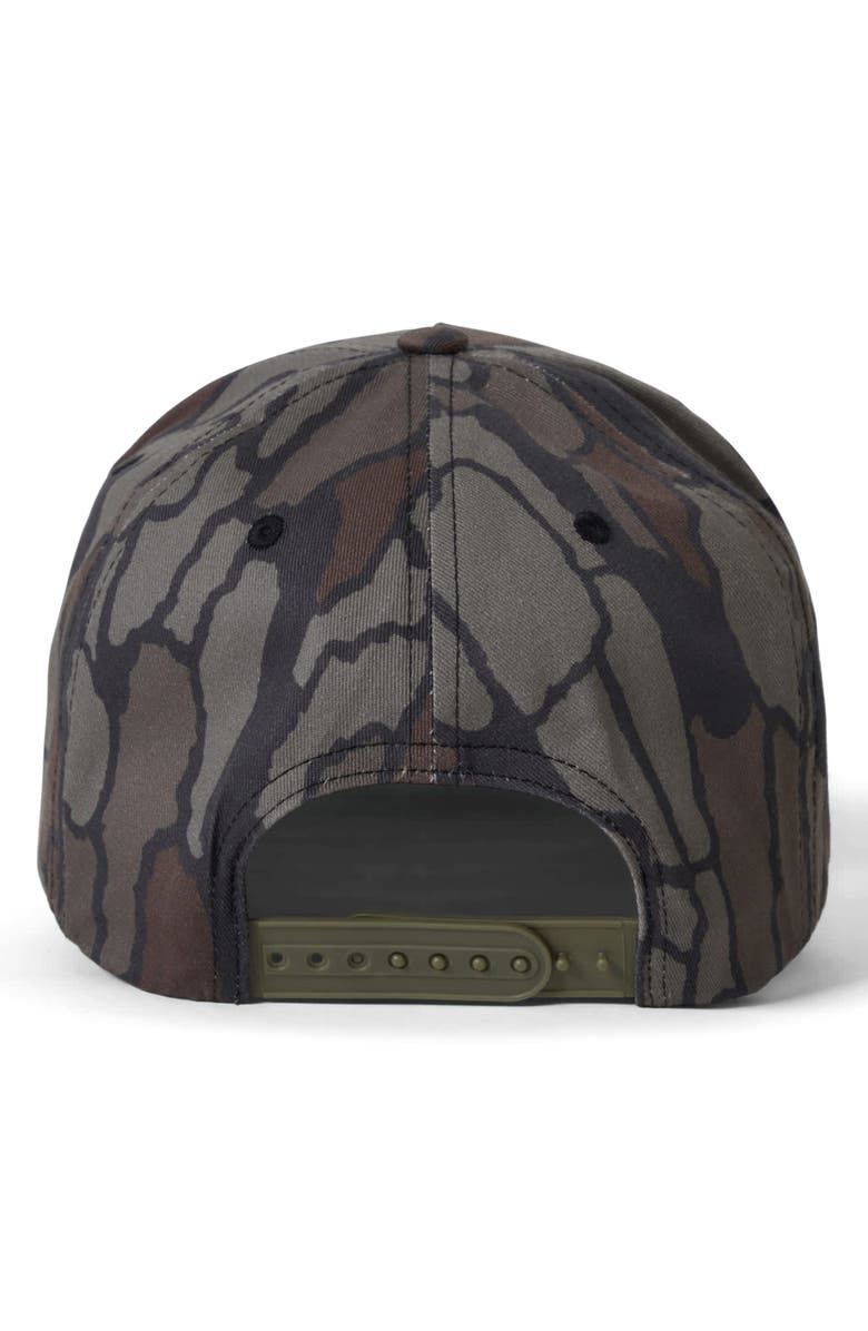 Brixton Danforth Logo Embroidered Snapback Baseball Cap, Alternate, color, Bark Camo