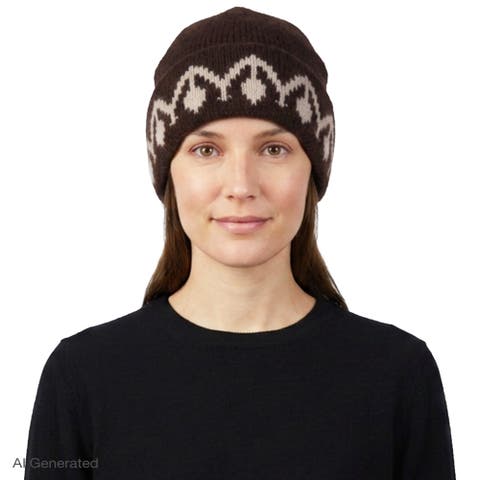 Monogram Cuff Knit Beanie
