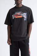 Balenciaga Medium Fit Bumper Stickers Appliqué T-Shirt
