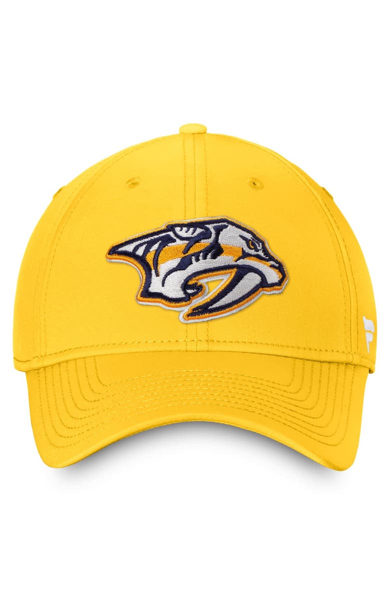 FANATICS Men's Fanatics Gold Nashville Predators Core Primary Logo Flex Hat, Alternate, color, Gold