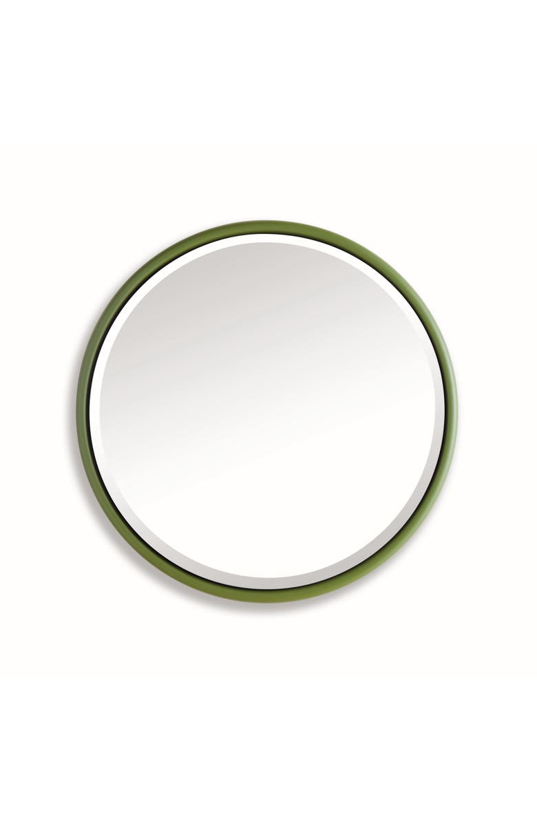 Napa Home
Garden Ryland Mirror Small - Olive Green Round Iron Frame - Beveled, Main, color,