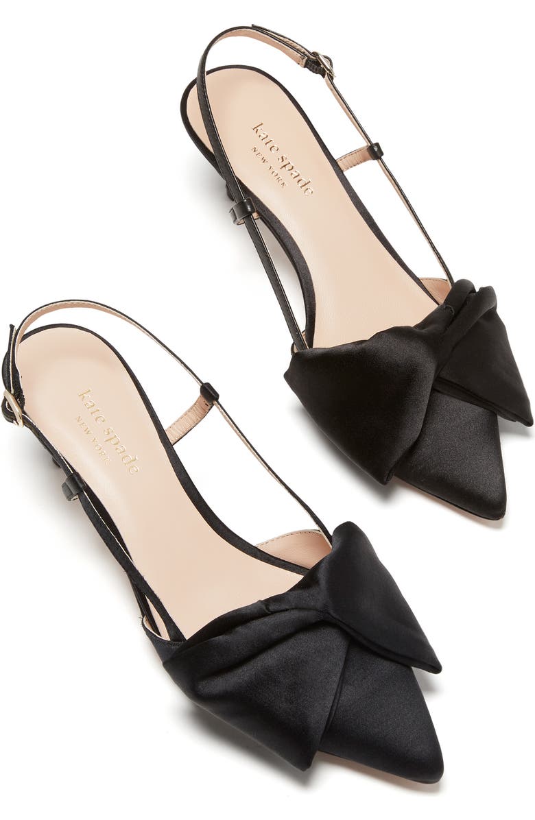 Kate Spade New York marseille bow pointed toe slingback pump, Alternate, color,