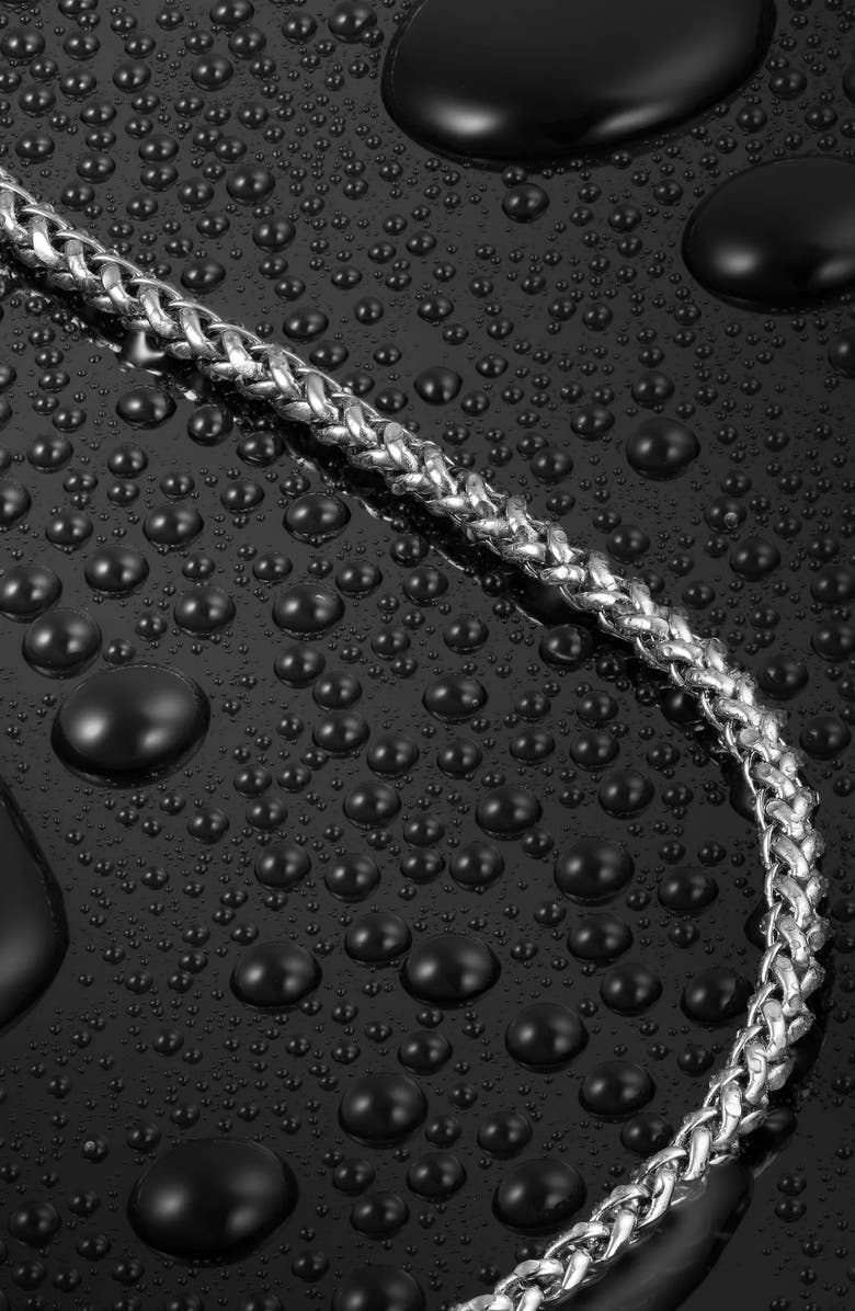 Vincero Men's Wheat Chain Necklace, Alternate, color, Silver