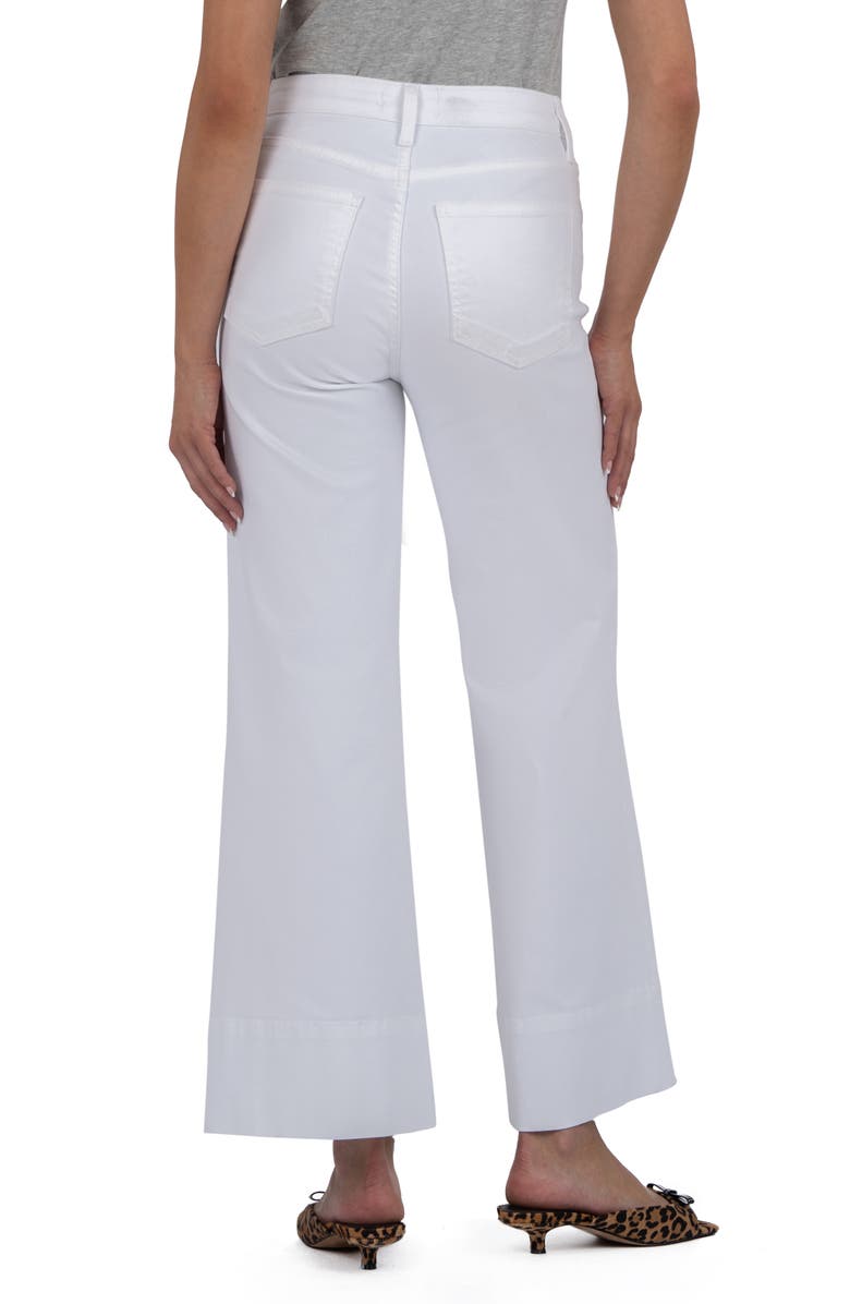 KUT from the Kloth Meg Pintuck Mid Rise Ankle Wide Leg Jeans, Alternate, color, 