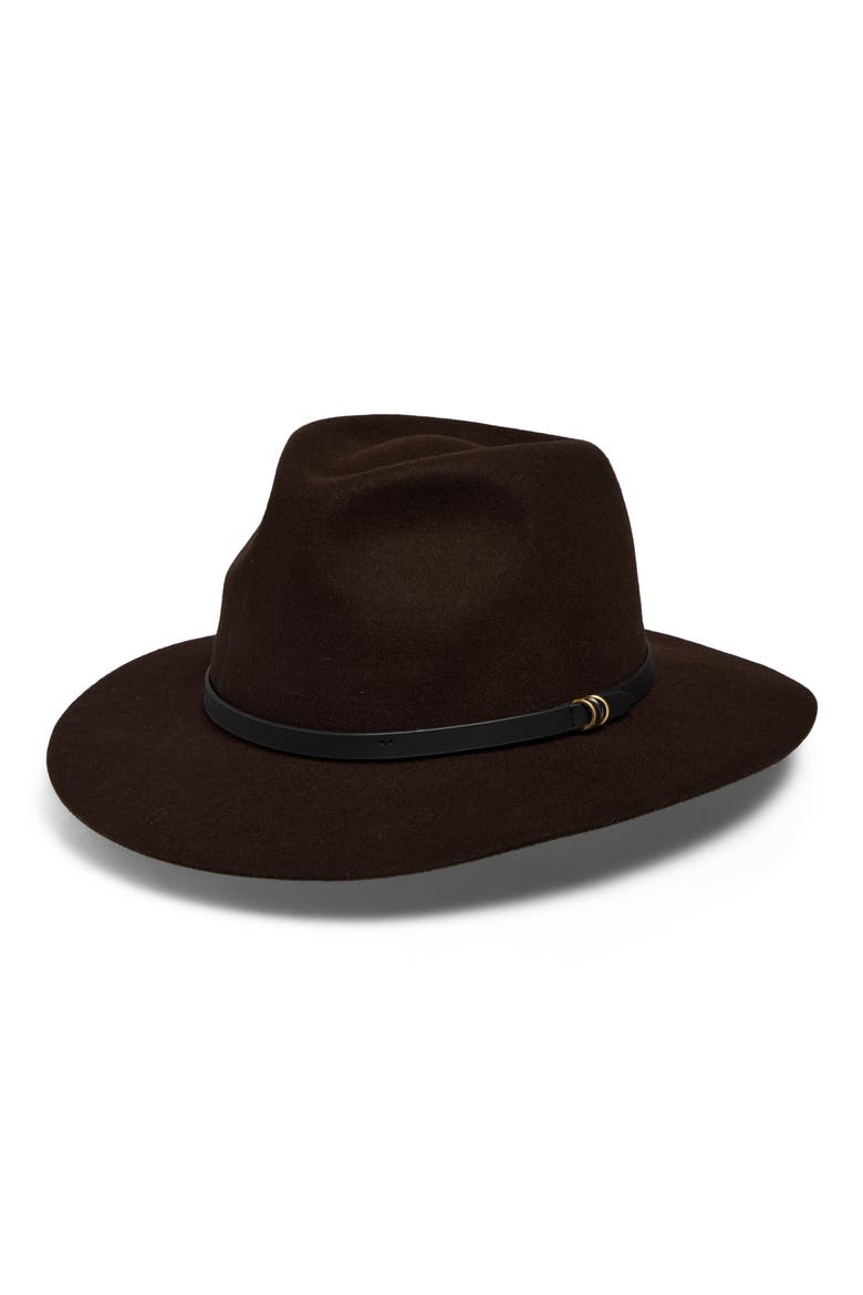 Dakota Wool Fedora, Main, color, ESPRESSO
