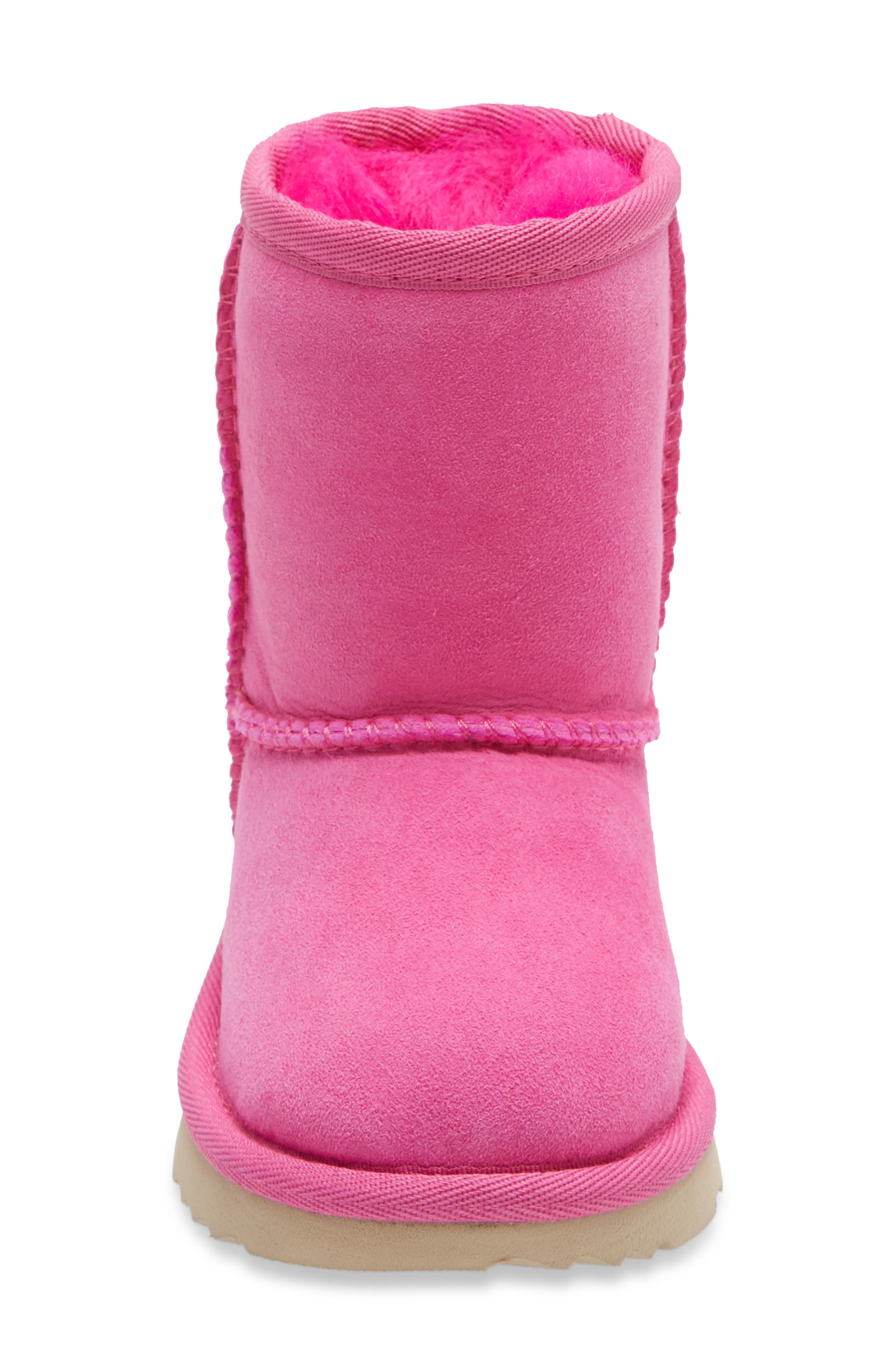 Kids' Classic Short II Water Resistant Genuine Shearling Boot, Alternate, color, ROCK ROSE