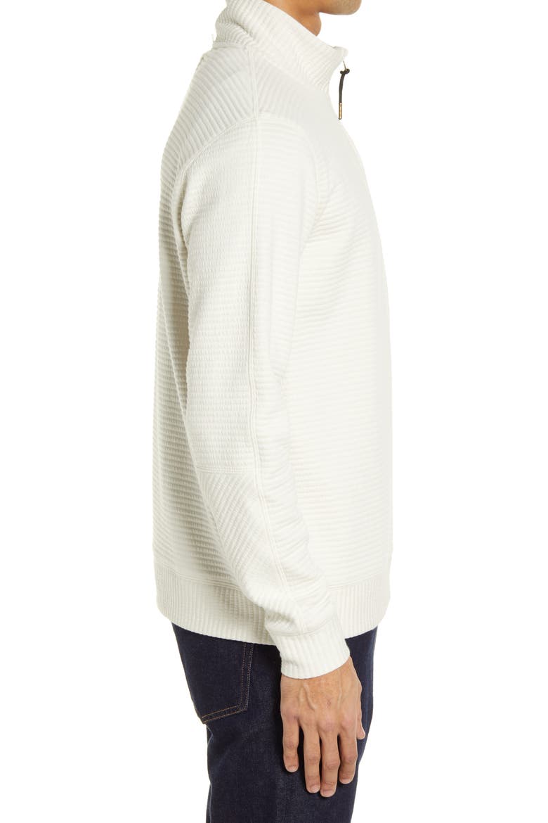 Double Knit Half-Zip Pullover, Alternate, color, TINTED WHITE