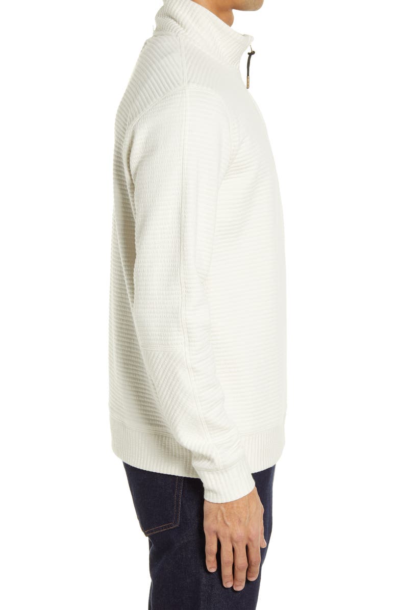 Billy Reid Double Knit Half-Zip Pullover, Alternate, color, Tinted White