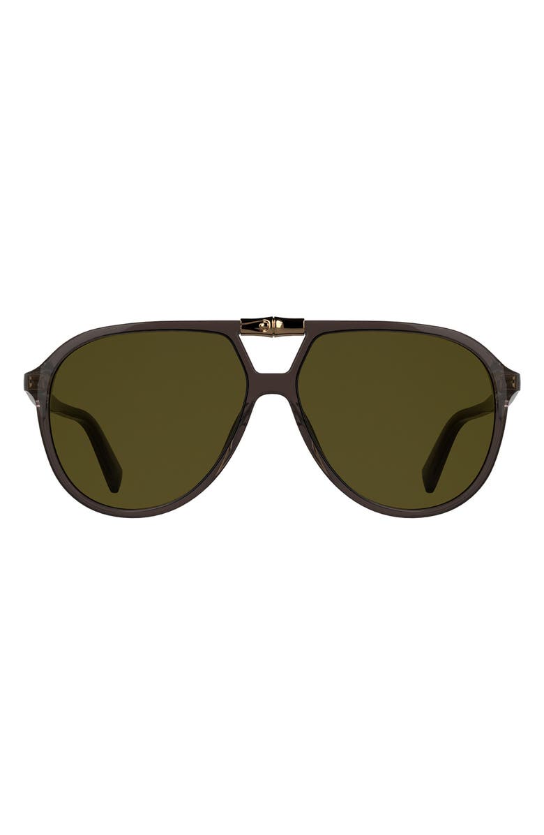 Longchamp Roseau 58mm Aviator Sunglasses, Main, color, 