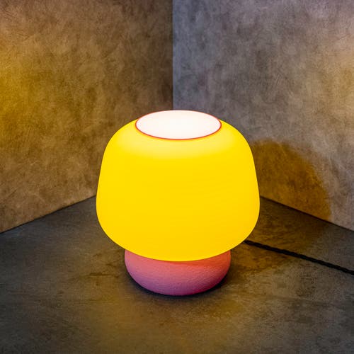 JONATHAN Y JONATHAN Y PORTOBELLO MODERN CLASSIC PLANT-BASED LED 3D PRINTED MUSHROOM TABLE LAMP, DIMMABLE