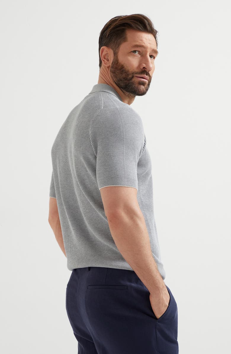 Brunello Cucinelli Polo-style sweater, Alternate, color, 