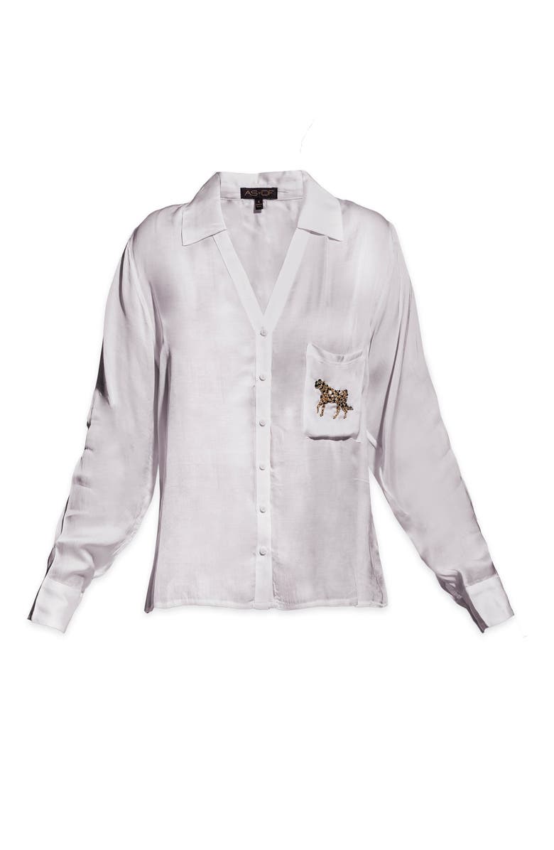 AS by DF Spirit Animal Blouse, Alternate, color, White