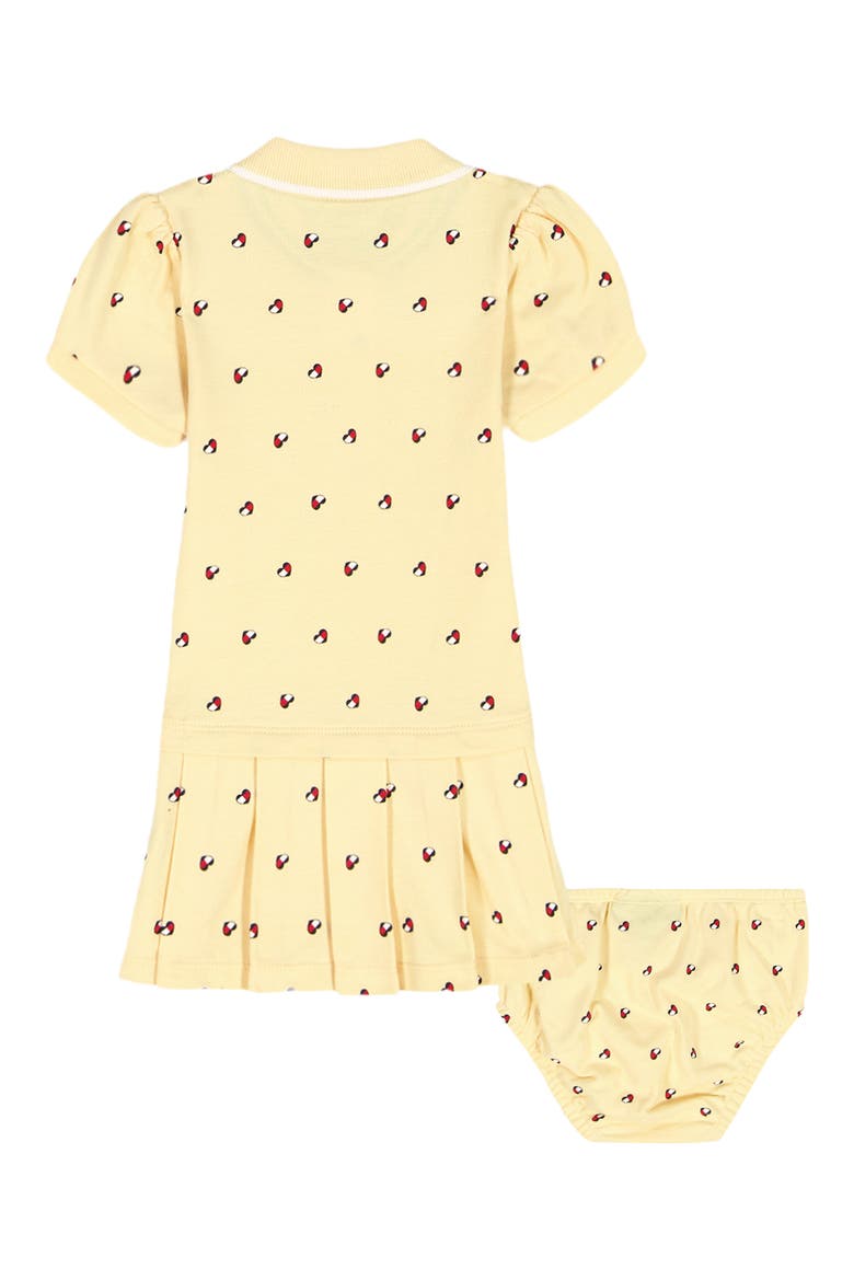 Tommy Heart Polo Dress & Bloomers, Alternate, color, GOLD