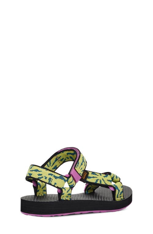 Teva Original Universal Sandal In Beach Floral Wild Lime